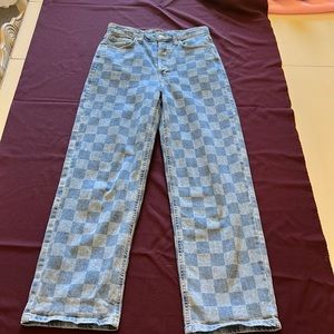 Target high wasted straight leg jeans size 2